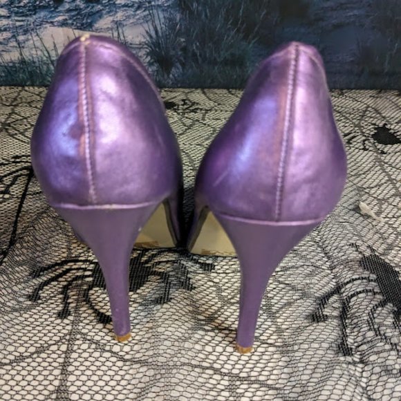 Rare Vintage Styluxe Purple Pin-up Heels - Picture 5 of 5